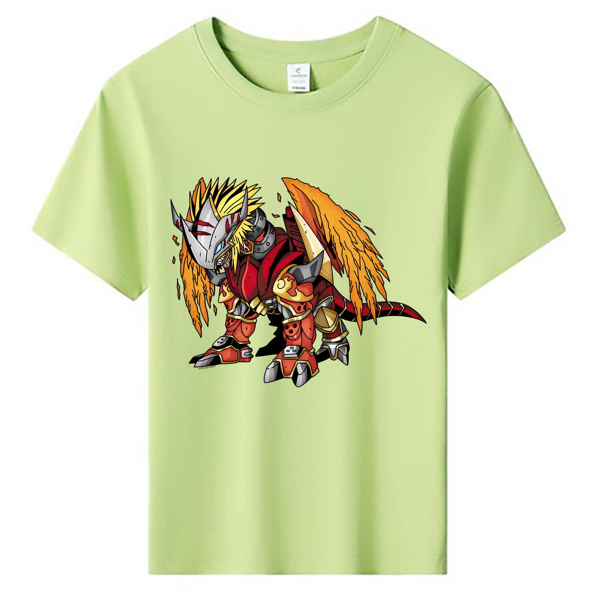 （画像用） Digimon デジタルモンスター/デジモン 綿100％キッズTシャツ（フロントプリント）